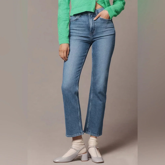 NWT RE/DONE 70s Crop High-Rise Bootcut Jeans 25 - Picture 1 of 13